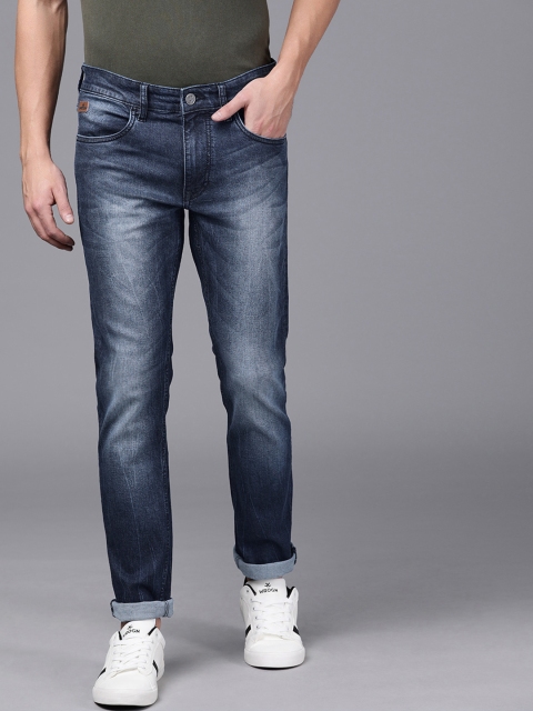 

WROGN Men Blue Slim Fit Mid-Rise Clean Look Stretchable Jeans