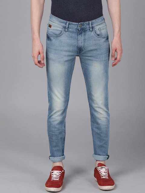 

WROGN Men Blue Slim Fit Mid-Rise Clean Look Stretchable Jeans