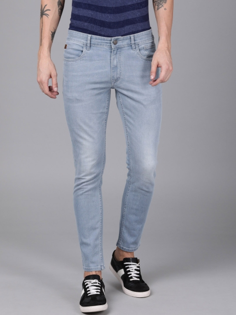 

WROGN Men Blue Slim Fit Mid-Rise Clean Look Stretchable Jeans