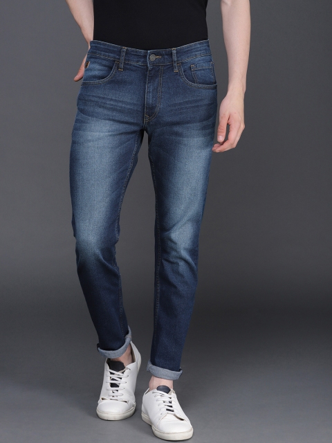 

WROGN Men Blue Slim Fit Mid-Rise Clean Look Stretchable Jeans