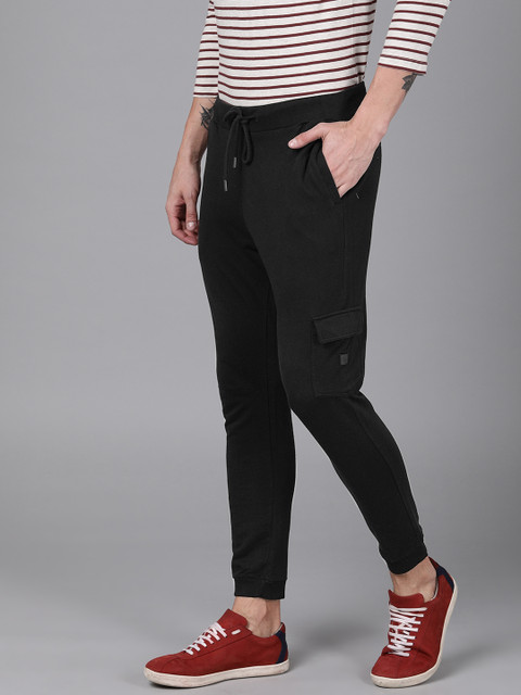 

WROGN Men Black Slim Fit Joggers