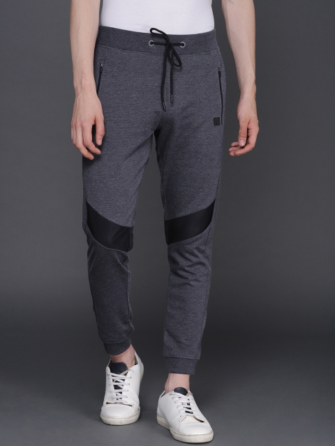 

WROGN Men Blue Slim Fit Solid Joggers