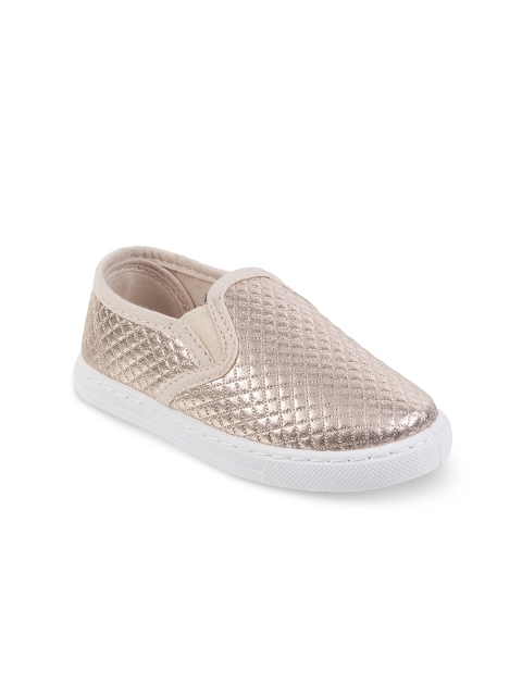 

Kittens Girls Gold-Toned Slip-On Sneakers