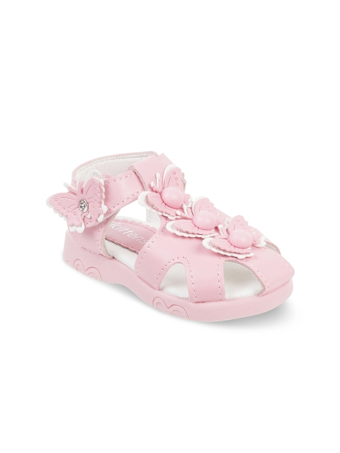 

Kittens Girls Pink Solid Open Toe Flats