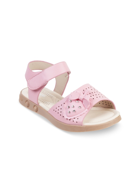 

Kittens Girls Pink Solid Open Toe Flats