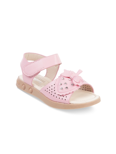 

Kittens Girls Pink Solid Open Toe Flats