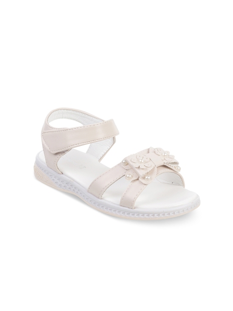 

Kittens Girls Beige Solid Open Toe Flats
