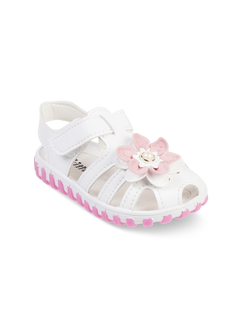 

Kittens Girls White Solid Open Toe Flats