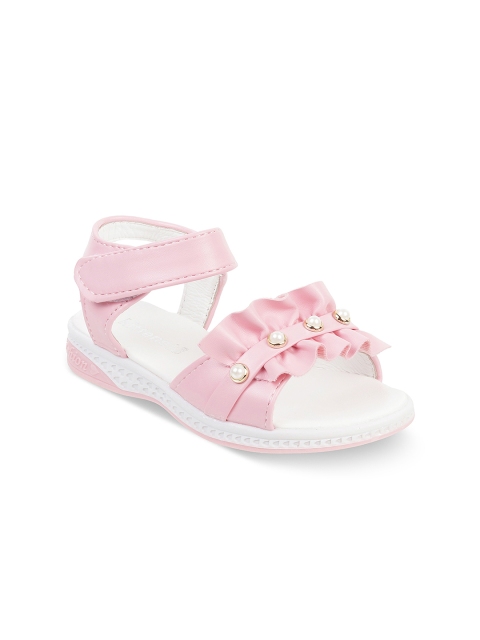 

Kittens Girls Pink Solid Open Toe Flats