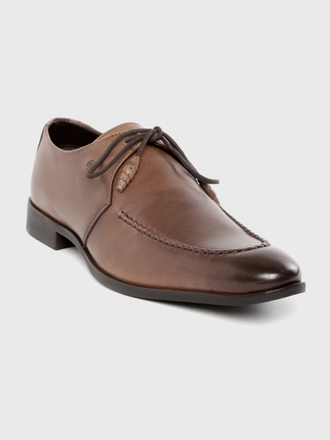

Blackberrys Men Brown Solid Leather Formal Derbys