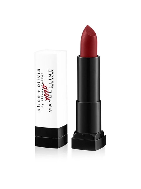 

Maybelline New York Alice + Olivia XOXO Creamy Matte Lipstick- Stace Face Red 691 3.9g, Maroon