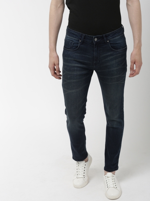 

Harvard Men Blue Skinny Fit Mid-Rise Clean Look Stretchable Cropped Jeans