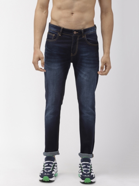 

Harvard Men Blue Slit Skinny Fit Mid-Rise Clean Look Stretchable Jeans