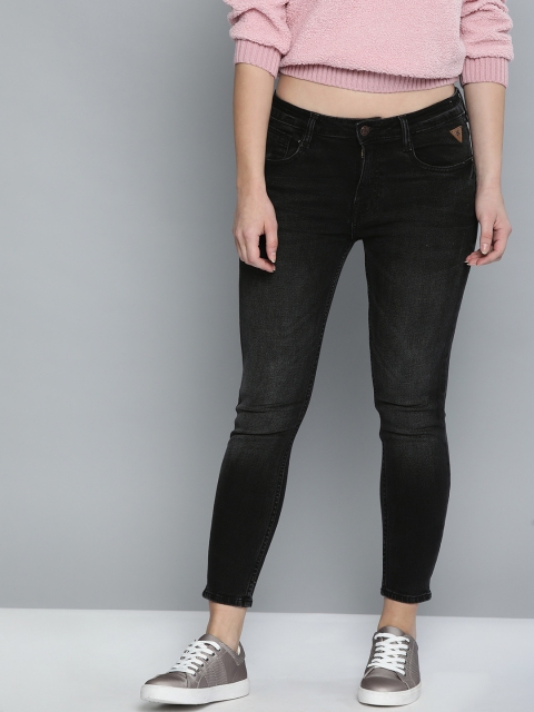 

Harvard Women Black Skinny Fit Mid-Rise Clean Look Stretchable Jeans