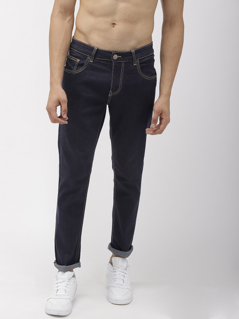 

Harvard Men Navy Blue Basic Slim Fit Mid-Rise Clean Look Stretchable Jeans