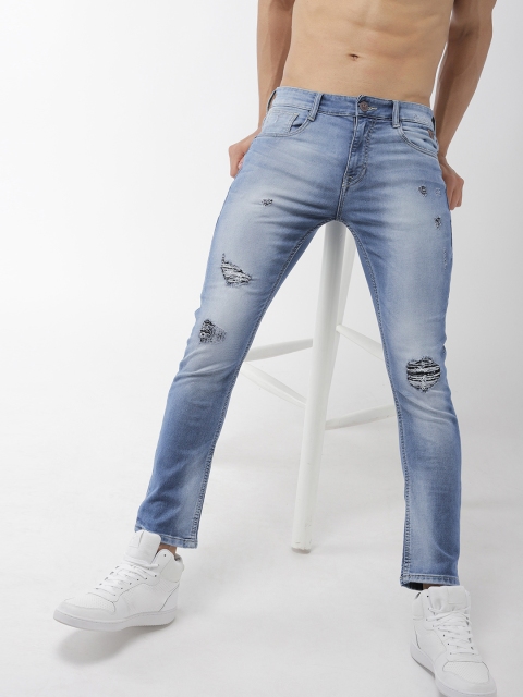 

Harvard Men Blue Skinny Fit Mid-Rise Mildly Distressed Stretchable Jeans