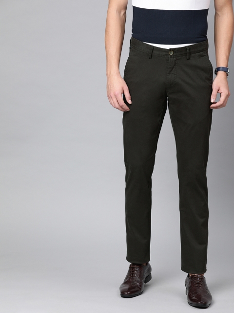 

Allen Solly Men Brown Smart Slim Fit Solid Regular Trousers