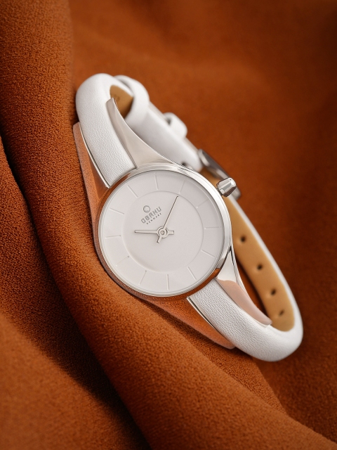 

Obaku Women White Analogue Watch V110LXCIRW