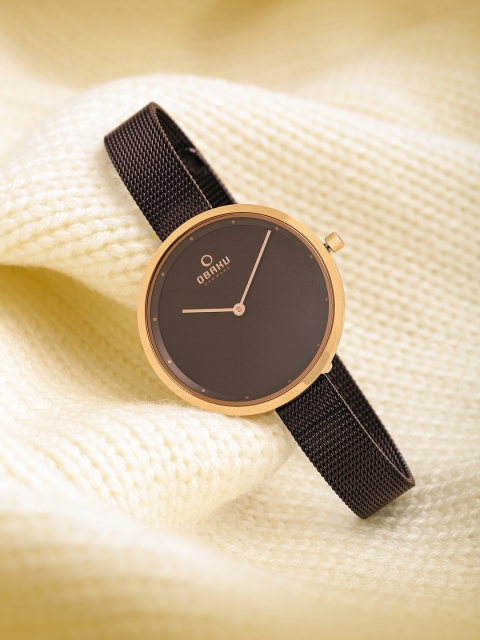 

Obaku Women Brown Analogue Watch V227LXVNMN