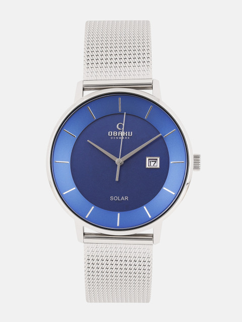 

Obaku Men Blue Analogue Solar Watch V222GRCLMC