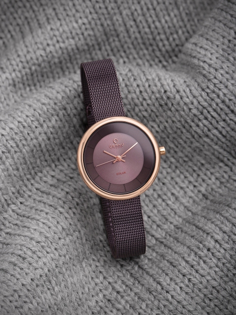 

Obaku Women Brown Analogue Watch