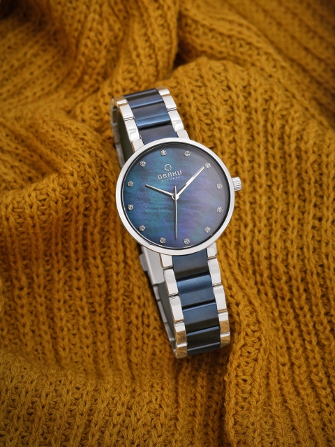 

Obaku Women Blue Analogue Watch
