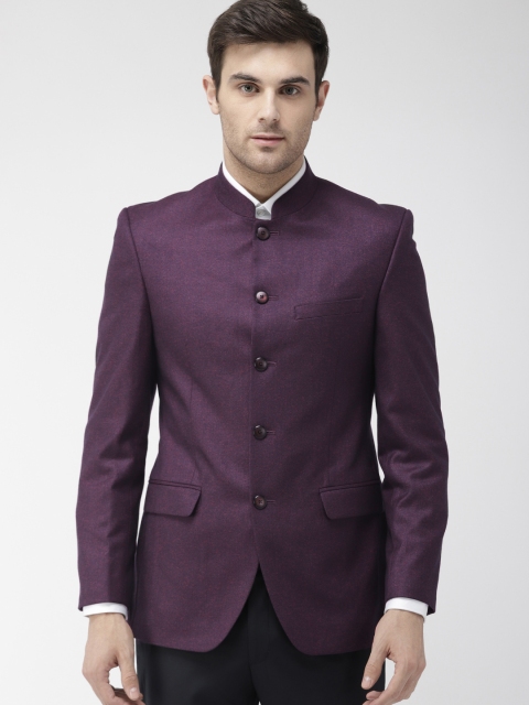 

Raymond Men Violet Solid Contemporary Regular Fit Single-Breasted Formal Blazer