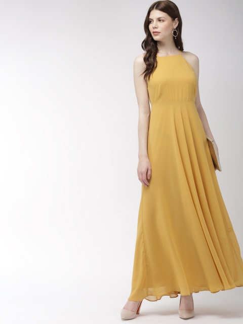 

20Dresses Women Solid Yellow Maxi Dress