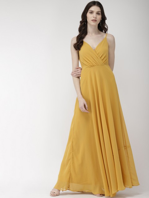 

20Dresses Women Solid Yellow Maxi Dress