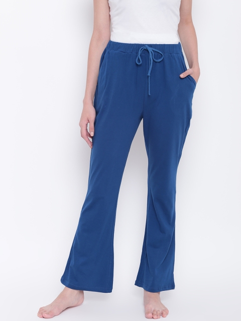 

9teenAGAIN Women Blue Solid Lounge Pants 1SS17-2074