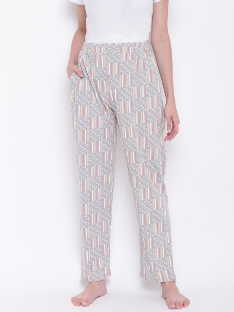 

9teenAGAIN Women Grey Printed Lounge Pants 3SS18-1573-PJ1
