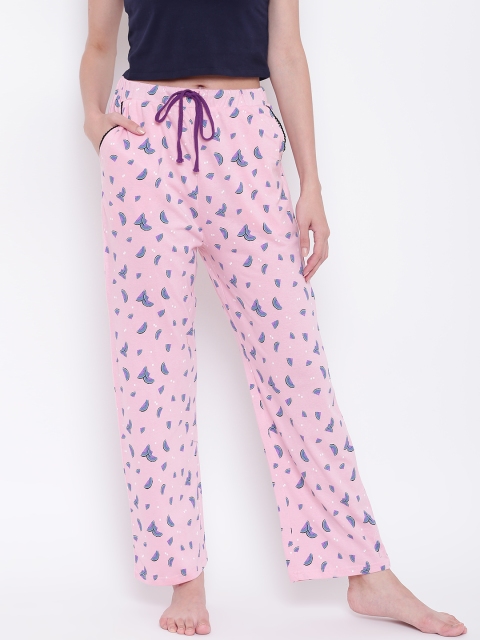 

9teenAGAIN Women Pink & Grey Printed Lounge Pants 2SS17-2096-SP1