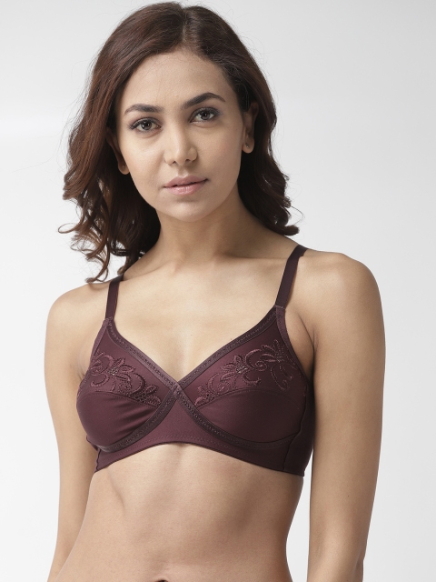 

Marks & Spencer Burgundy Embroidered Crossover Non-Wired Everyday Bra T337020XBLACKCURRANT