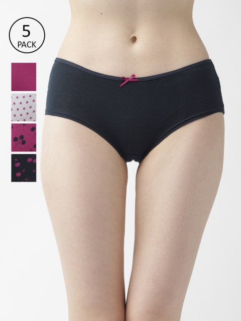 

Marks & Spencer Women Pack of 5 Basic Briefs T619036, Magenta