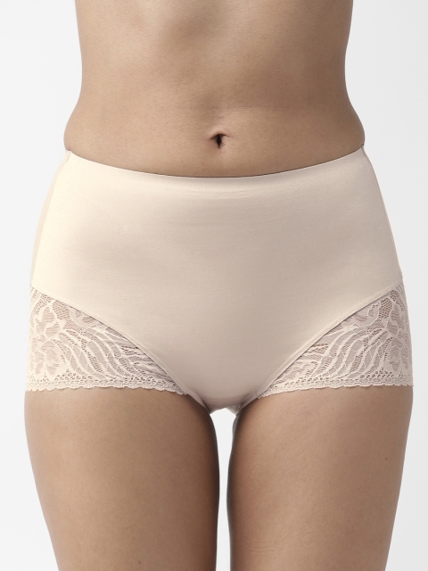 

Marks & Spencer Women Beige Solid Boy Shorts T336505
