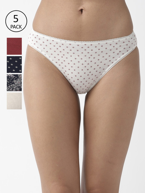 

Marks & Spencer Women Pack of 5 Basic Briefs T614301LROWAN, Navy blue