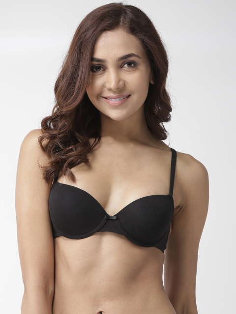 

Marks & Spencer Black Solid Underwired Lightly Padded T-shirt Bra