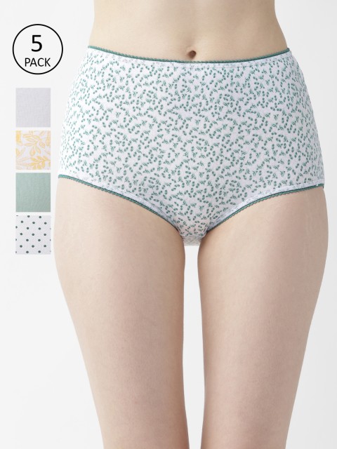 

Marks & Spencer Women Pack of 5 Printed Hipster Briefs T610383S, White