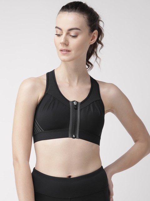 

Marks & Spencer Black Solid Non-Wired Non Padded Sports Bra T336373
