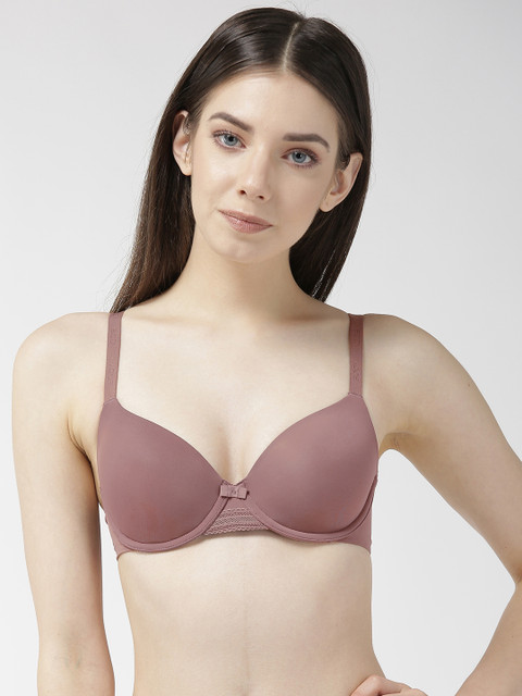 

Marks & Spencer Mauve Solid Underwired Lightweight Lightly Padded T-shirt Bra T332252
