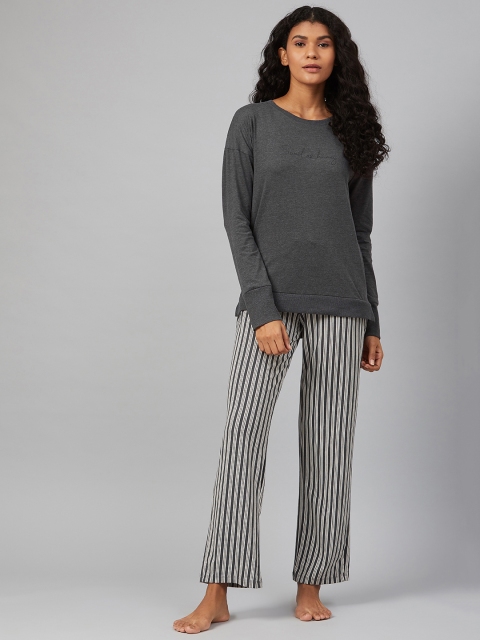 

Marks & Spencer Women Grey Night Suit