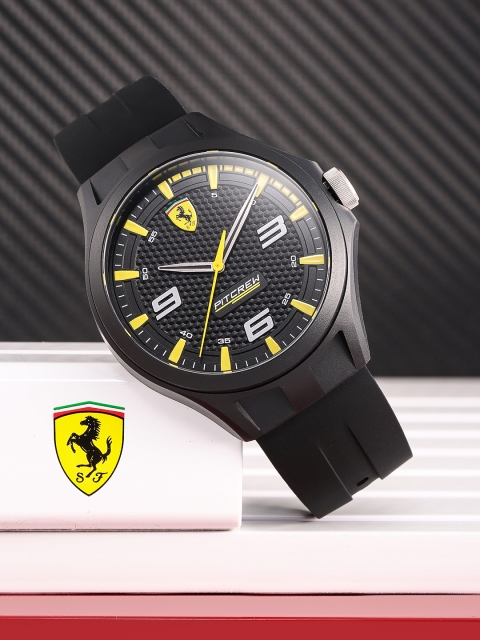 

SCUDERIA FERRARI Pit Crew Men Black Analogue Watch 0830675_1