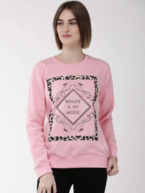 

Fort Collins Women Pink & Brown Printed Sweatshirt