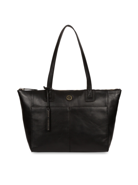

PURE LUXURIES LONDON Women Black Solid Genuine Leather Gwent Shoulder Bag