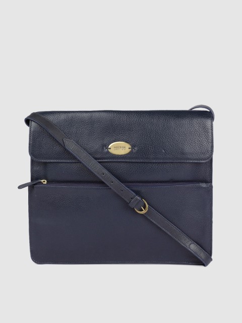 

Hidesign Blue Leather Sling Bag