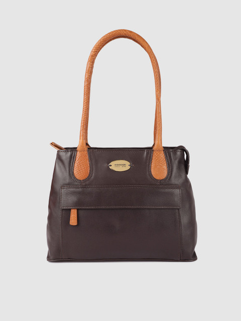 

Hidesign Brown Solid Leather Shoulder Bag