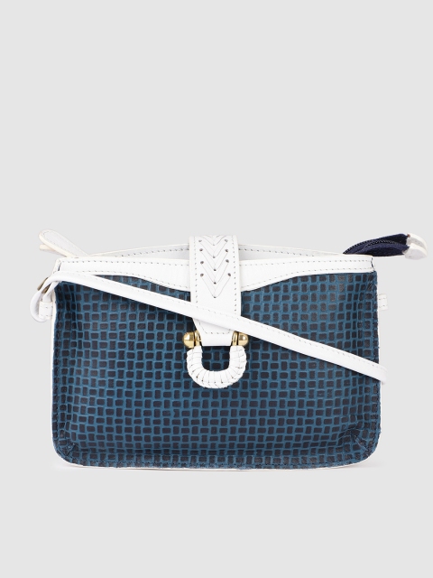 

Hidesign Blue & White Checked Clutch