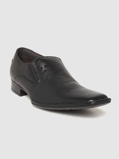 

Lee Cooper Men Black Solid Formal Slip-Ons