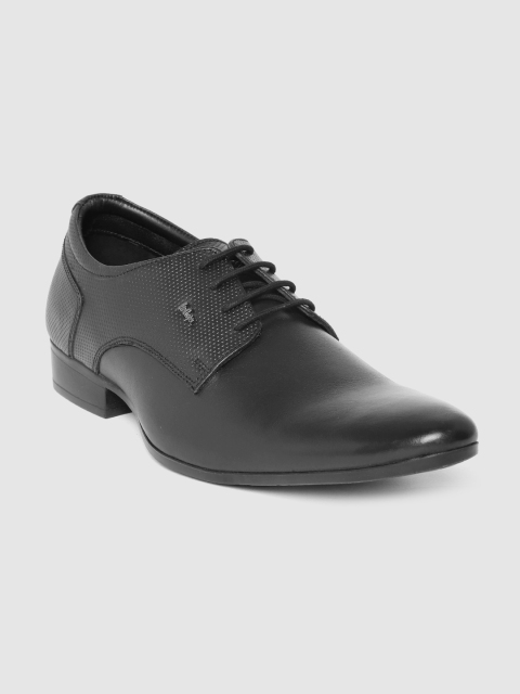 

Lee Cooper Men Black Textured Formal Derbys