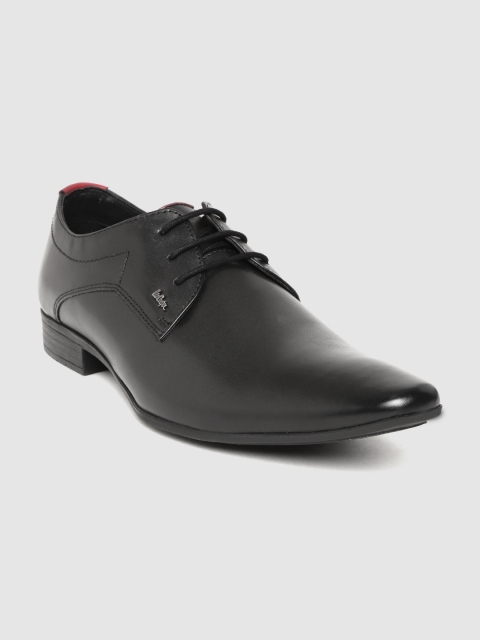 

Lee Cooper Men Black Solid Leather Formal Derbys